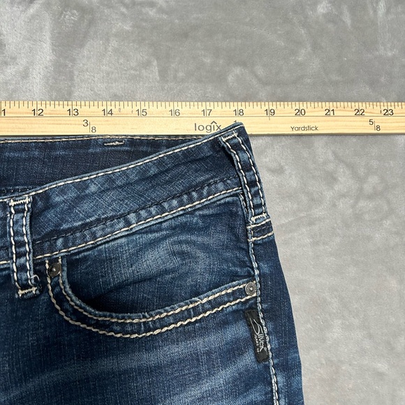 Silver Jeans Suki Straight Leg Jeans Women’s 18/32 Dark Wash - Picture 5 of 7